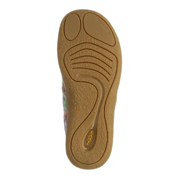KEEN Howser Canvas Chevron/Plaza Taupe Durable Slip-on Slipper Shoes Women's 9.5