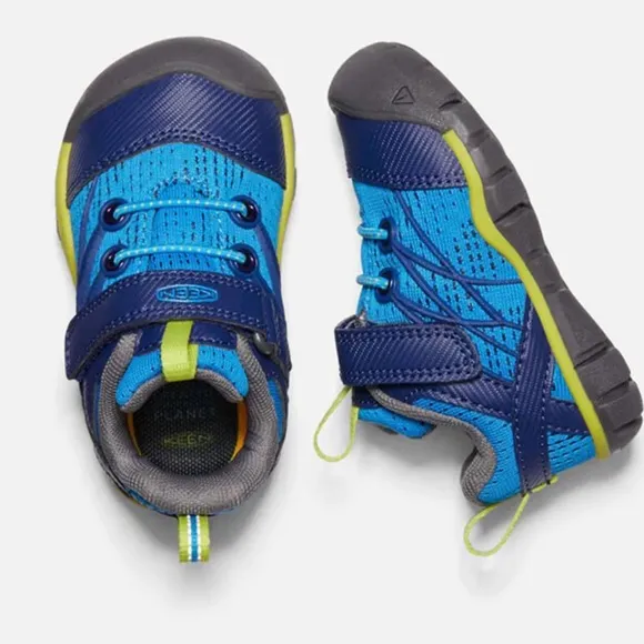 KEEN Kids Blue and Green Shoes size 6