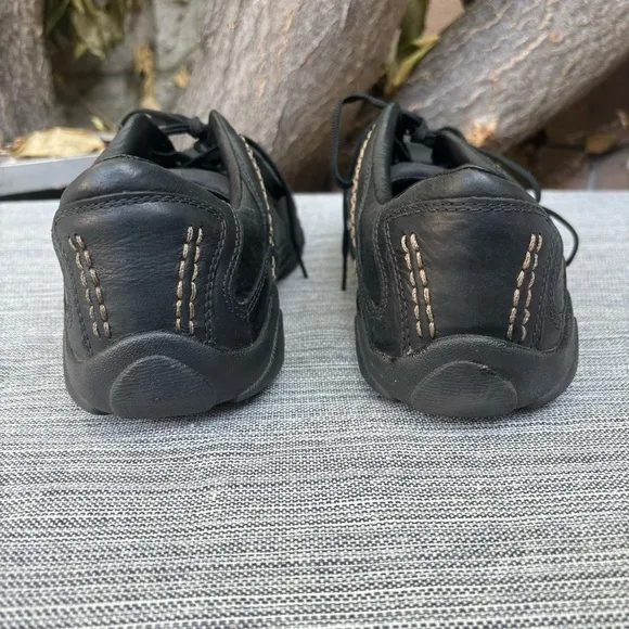 KEEN Lace Up Leather Oxfords Black Size 12 Casual Comfort Shoe