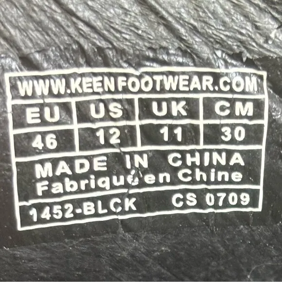 KEEN Lace Up Leather Oxfords Black Size 12 Casual Comfort Shoe