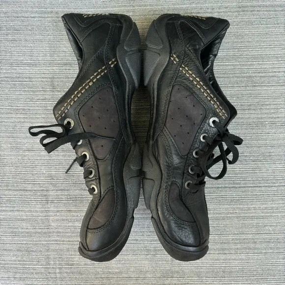 KEEN Lace Up Leather Oxfords Black Size 12 Casual Comfort Shoe