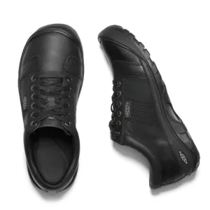 KEEN Men's Black leather lace up Austin oxford casual work shoes - 9