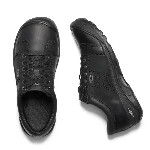 KEEN Men's Black leather lace up Austin oxford casual work shoes - 9