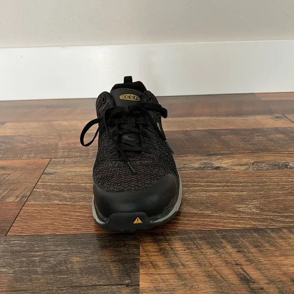 Keen Men's Sparta II ESD Aluminum Toe Work Shoes in Black/Grey Flannel