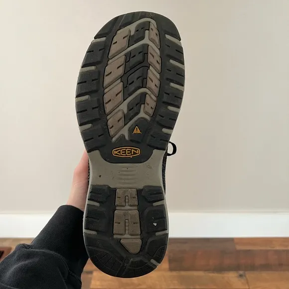 Keen Men's Sparta II ESD Aluminum Toe Work Shoes in Black/Grey Flannel