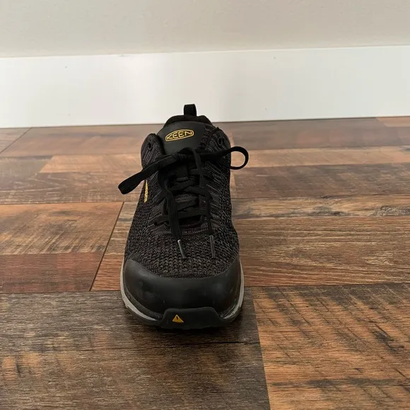 Keen Men's Sparta II ESD Aluminum Toe Work Shoes in Black/Grey Flannel
