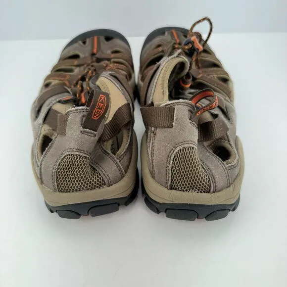Keen Owyhee Sandal Faux Leather Mesh Lined Water Cap Toe Pull Lace Shoes Sz 13