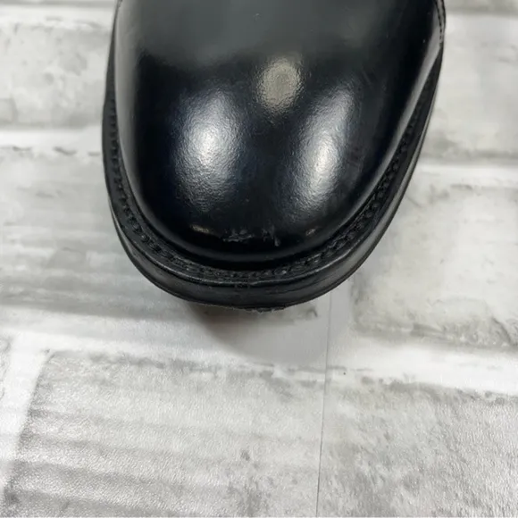 Kenneth Cole All Gathered ED Men’s Size 11.5 Black Leather Captoe Oxford Shoes