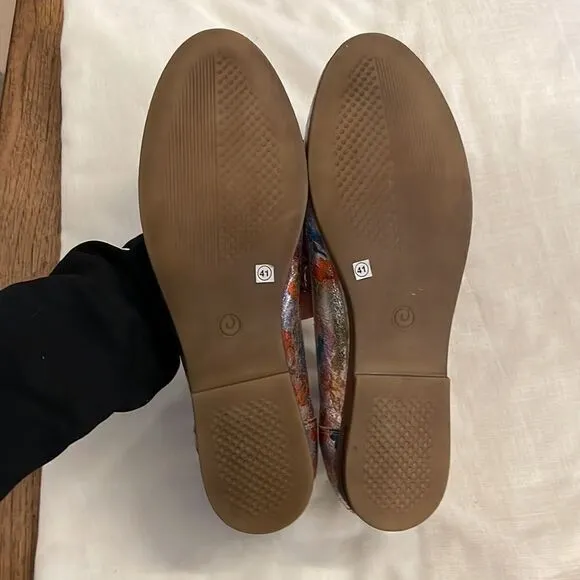 KHRIO BALLET FLATS.   SILVER, BLUE, LAVENDER, ORANGE AND GREEN.  NEW