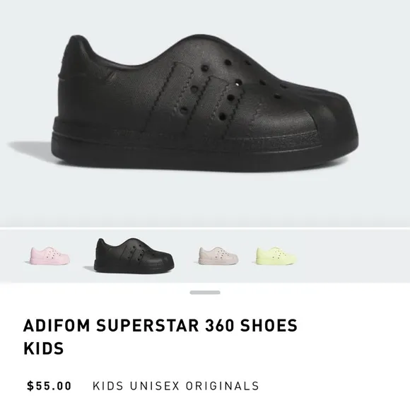 Kids Adidas Adifom Superstar 360 Shoes 🖤