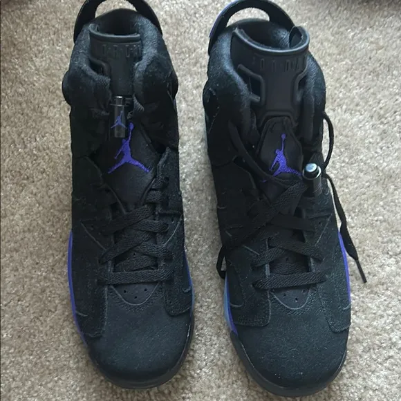 Kids Black and Purple High-Top Sneakers Jordan retro