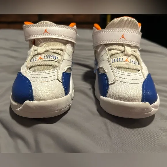 KIDS JORDAN ORANGE BLUE &amp; WHITE JUMPMAN TWO TRE