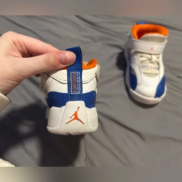 KIDS JORDAN ORANGE BLUE &amp; WHITE JUMPMAN TWO TRE