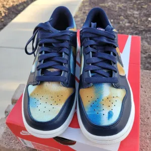 Kid's Nike Dunk Low Graffiti Navy