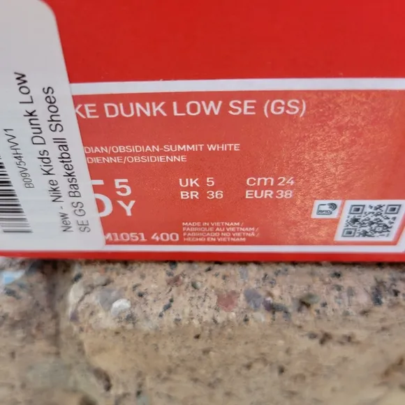Kid's Nike Dunk Low Graffiti Navy