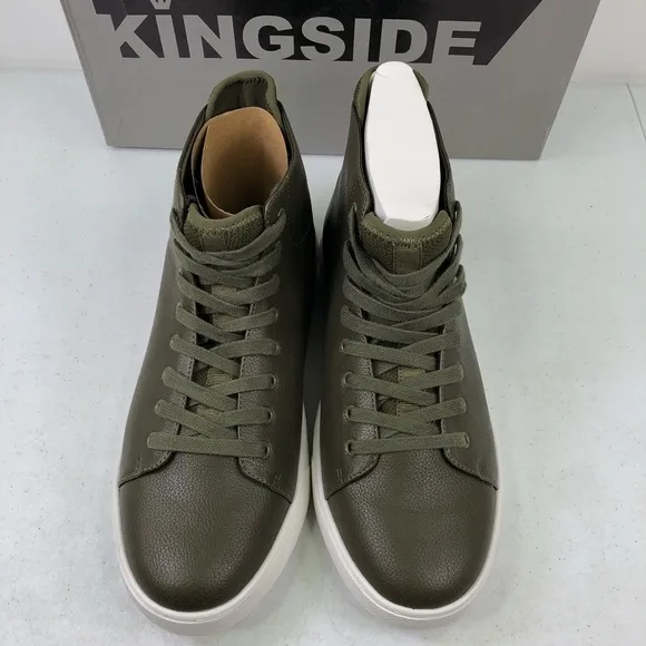 Kingside William Olive High Top Army Sneaker Shoes