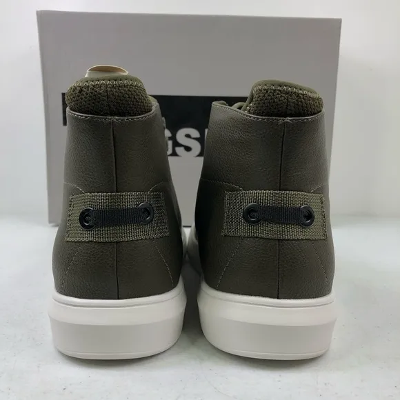 Kingside William Olive High Top Army Sneaker Shoes