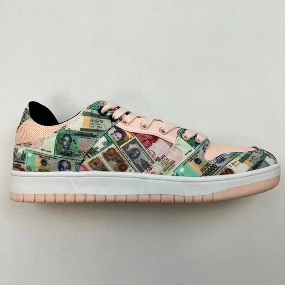 Kito Wares Root of Evil Mens Multicolor Low Top Lace Up Sneaker Shoes Size 10