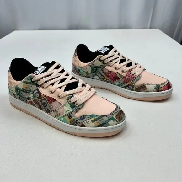 Kito Wares Root of Evil Mens Multicolor Low Top Lace Up Sneaker Shoes Size 10