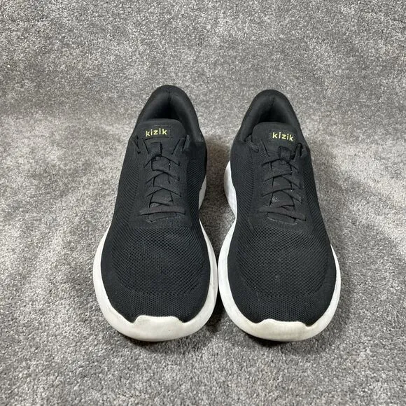 Kizik Athens Hands Free Slip On Black White Athletic Sneakers Shoes Mens Size 13