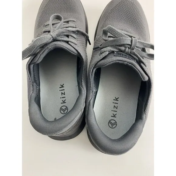 Kizik Lima Mens 11.5 Womens 13 Gray Handsfree Low Top Casual Shoes Sneaker