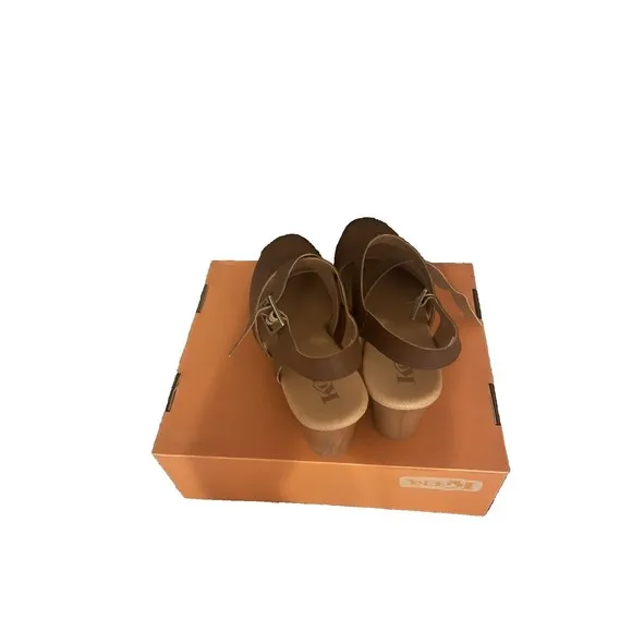 Korks Women's Evah Clog Women's Shoes brown Size 10 Pure Leather!!!