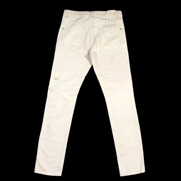 Ksubi Chitch Angel High Lovers Skinny Slim Jeans Size 31x32 Gray B32