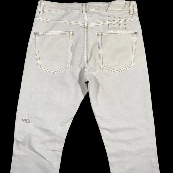 Ksubi Chitch Angel High Lovers Skinny Slim Jeans Size 31x32 Gray B32