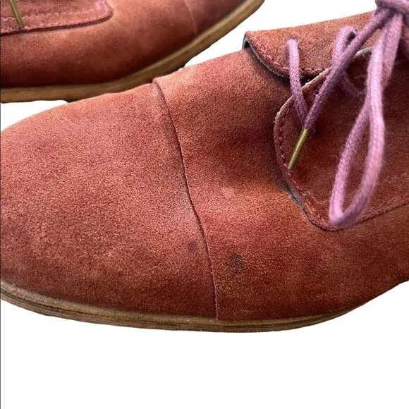 KSUBI Mens Burgundy Suede Lace Up Oxfords Shoes - Size 43 EUR Made in Portugal