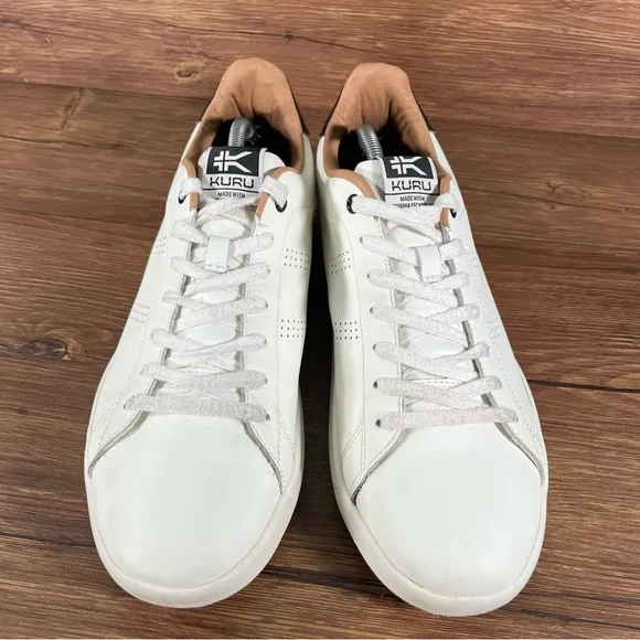 KURU Roam White Leather Low Top Sneakers Men’s Size 11.5 Shoes