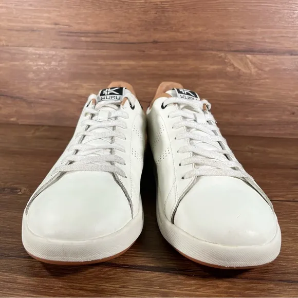 KURU Roam White Leather Low Top Sneakers Men’s Size 11.5 Shoes