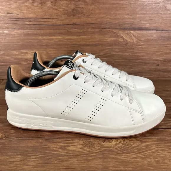 KURU Roam White Leather Low Top Sneakers Men’s Size 11.5 Shoes