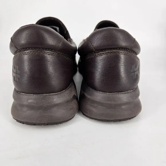 Kuru Slip-On Loafer Shoes 10.5 M Brown Leather Comfort Walk Cushion Arch Support