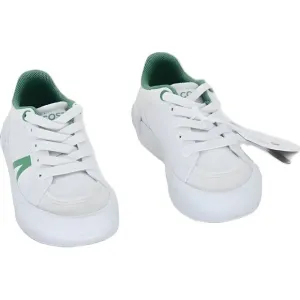 Lacoste Boys L004 Sneaker in White Size 5 Baby - Fast Shipping