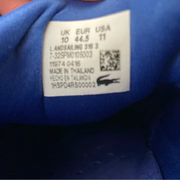 Lacoste shoes. EUC like new