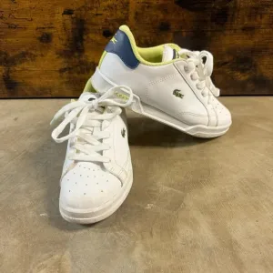 Lacoste sneakers kid's 1 low top streetwear preppy white navy lime green shoes
