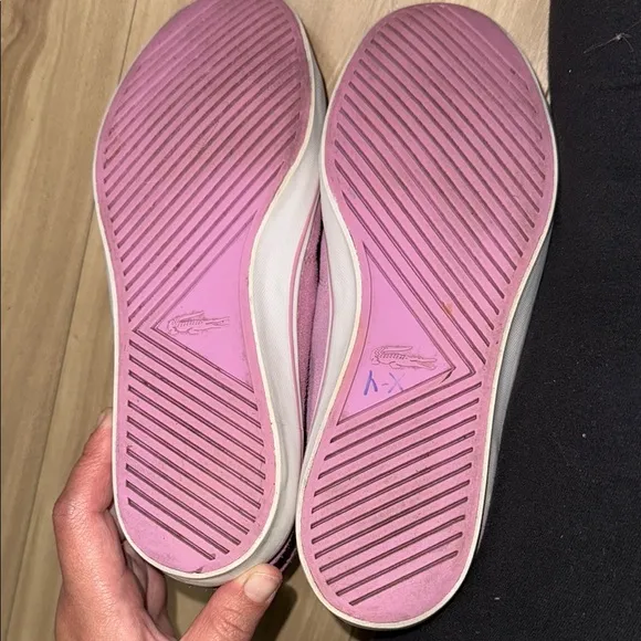 Lacoste Women's Pink High-Top Sneakers SIZE 7