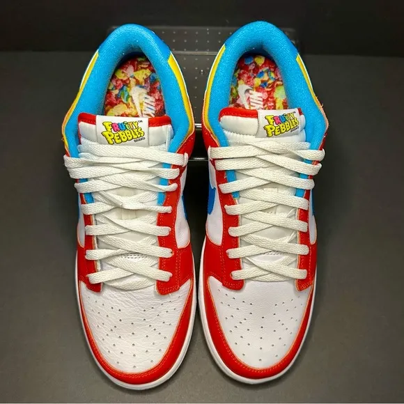 LeBron James x Fruity Pebbles x Nike Dunk Low QS Sz 10 DH8009 600 NWOB Sneakers