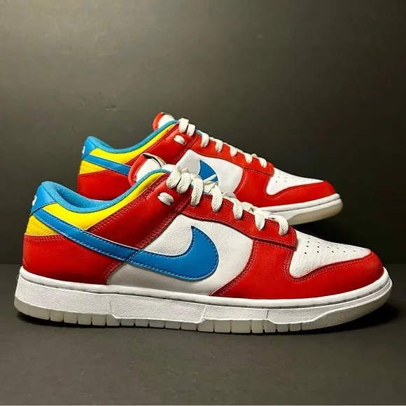 LeBron James x Fruity Pebbles x Nike Dunk Low QS Sz 10 DH8009 600 NWOB Sneakers