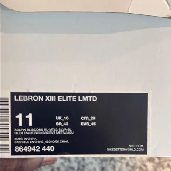 Lebron XIII Nike Men's Blue Basketball Shoes