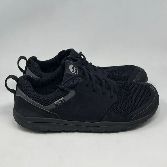LEMS Primal Zen Shoes Mens 12.5 Womens 14 Asphalt Black Barefoot Comfort Cork