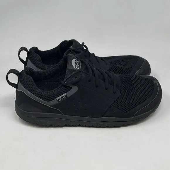 LEMS Primal Zen Shoes Mens 12.5 Womens 14 Asphalt Black Barefoot Comfort Cork