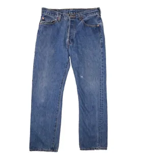 Levi's 501XX Men's Medium Wash Button Fly Jeans Y2K size 34x32 (act 32x31)
