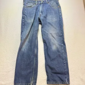 Levi's 550 mens 34X29 Relaxed Fit Jeans Light Wash Denim Pants Classic