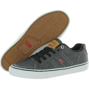 Levi’s Mens Turner Black Chambray Lace Up Sneakers size 10.5