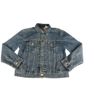 Levi's Original Medium Blue Button Up Denim Jacket Women's Size Small