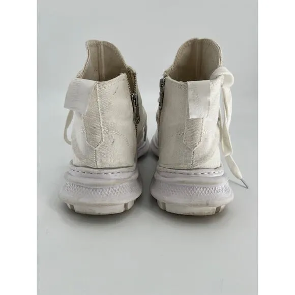 Limi Feu x Mihara Yasuhiro Twisted Sneakers Sz 37 White High Top