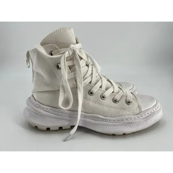Limi Feu x Mihara Yasuhiro Twisted Sneakers Sz 37 White High Top