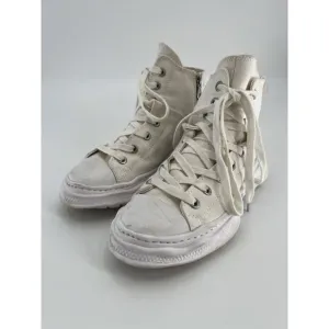 Limi Feu x Mihara Yasuhiro Twisted Sneakers Sz 37 White High Top