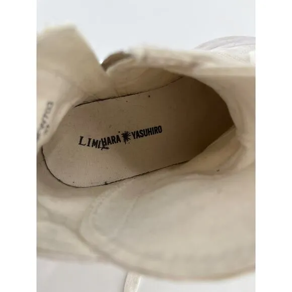 Limi Feu x Mihara Yasuhiro Twisted Sneakers Sz 37 White High Top